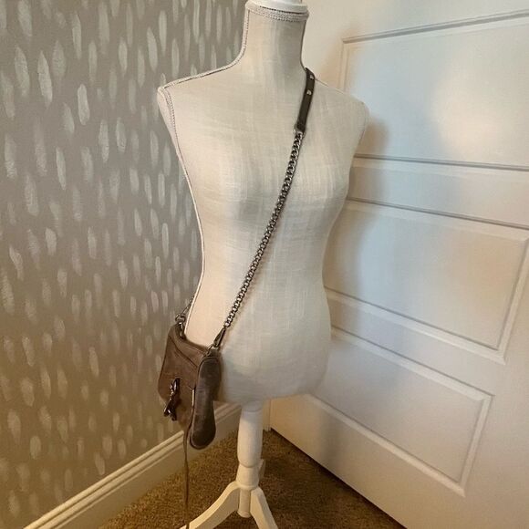 Distressed Leather Rebecca Minkoff Crossbody - Picture 4 of 7